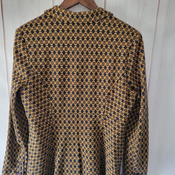 Cabi Kensington Proper Standout Medallion Blazer, Women’s M, Fitted, Gold/Navy - Picture 9 of 13